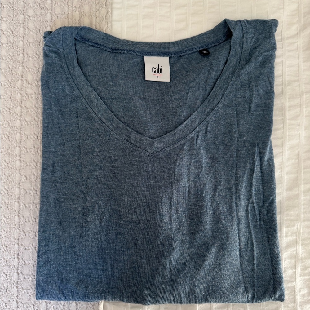 CAbi Blue Relax Long Sleeve Tee